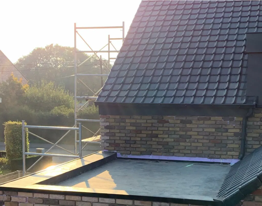 Plat dak met EPDM