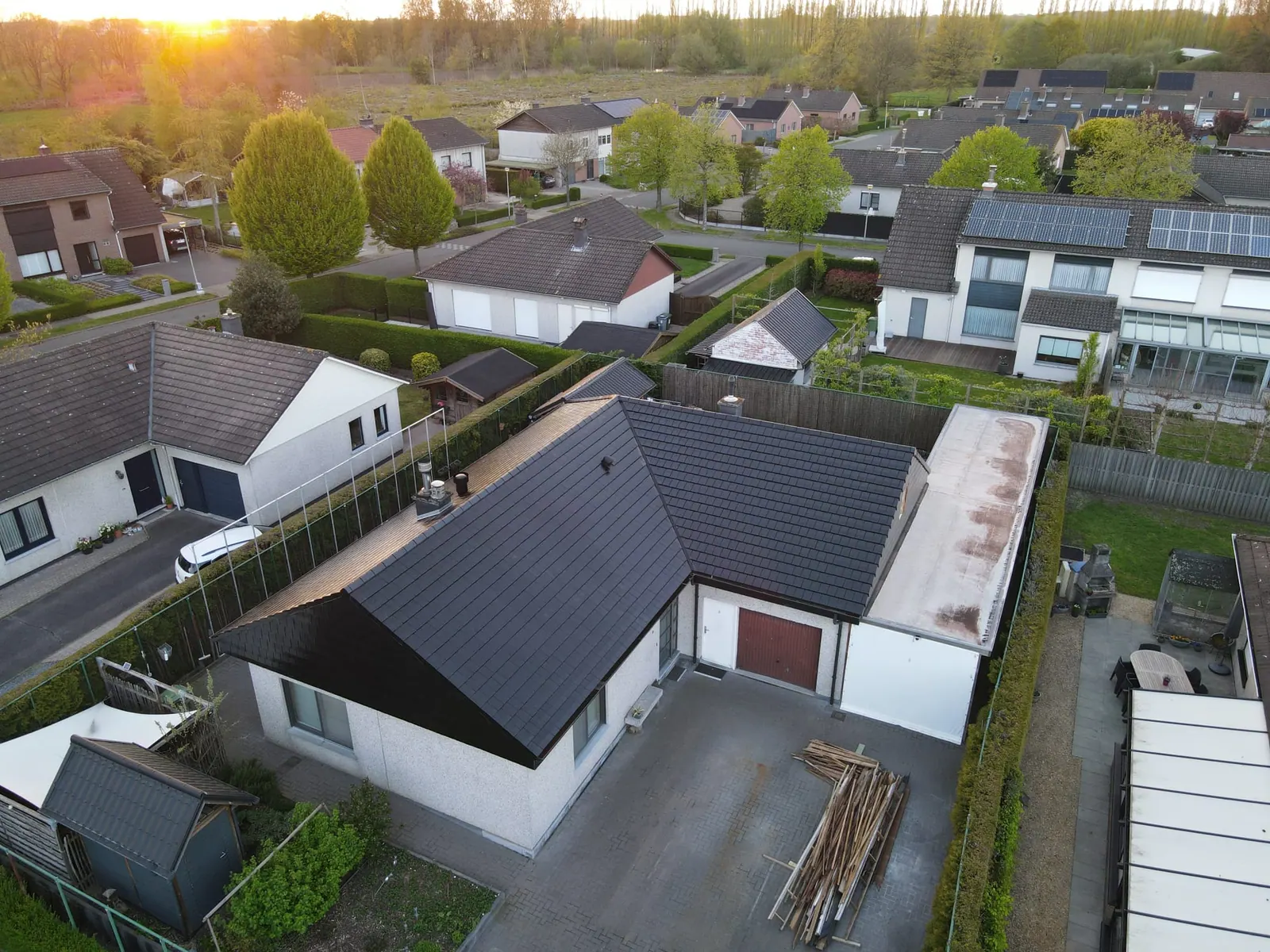 Realisatie leien dak